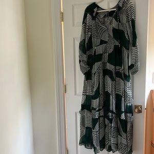 Anthropologie The Marais Printed Chiffon Maxi Dress